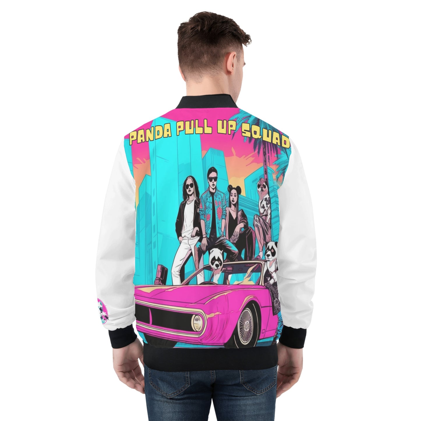 Panda Pull Up Squad Unisex Bomber Jacket