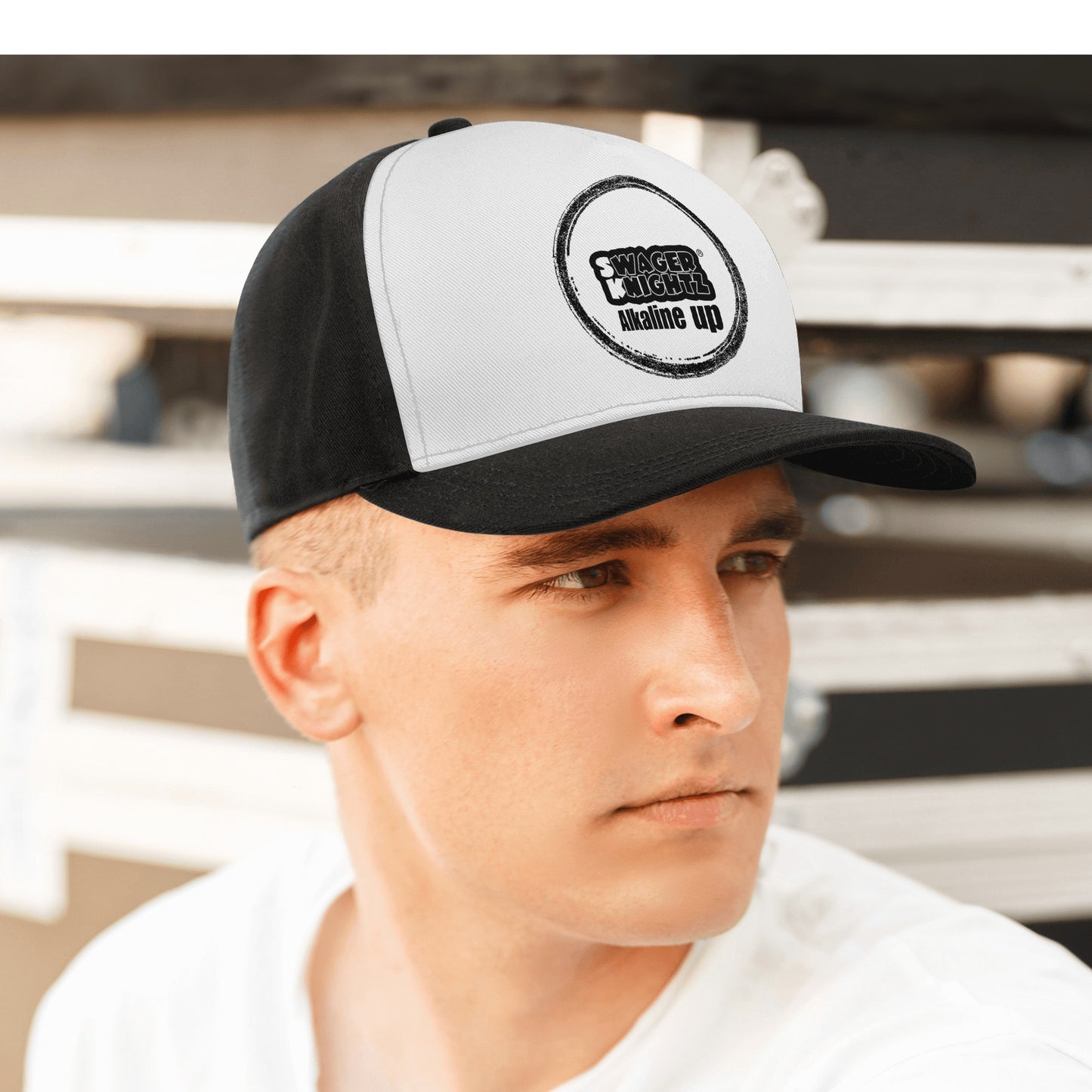 Sk Alkaline Up- Front Printing Casual Baseball Caps