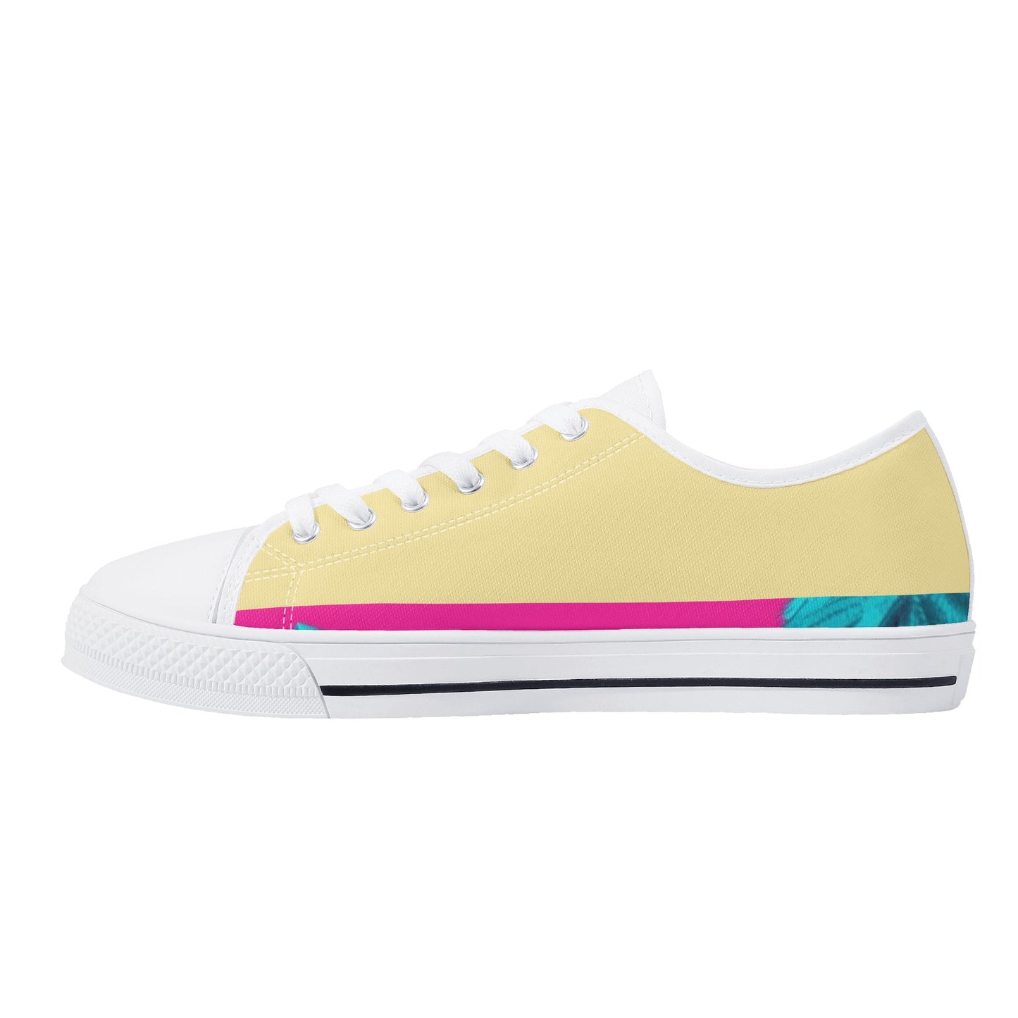 'Tan Panda Pull ups' Men's Low Top Canvas Shoes