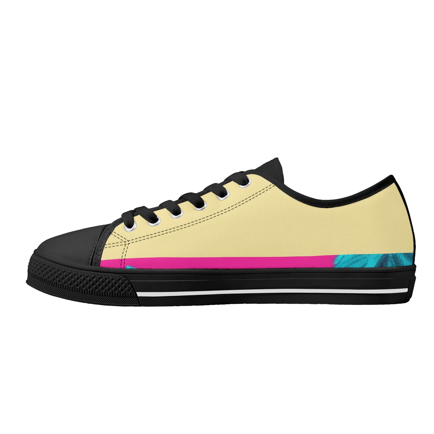 'Tan Panda Pull ups' Men's Low Top Canvas Shoes