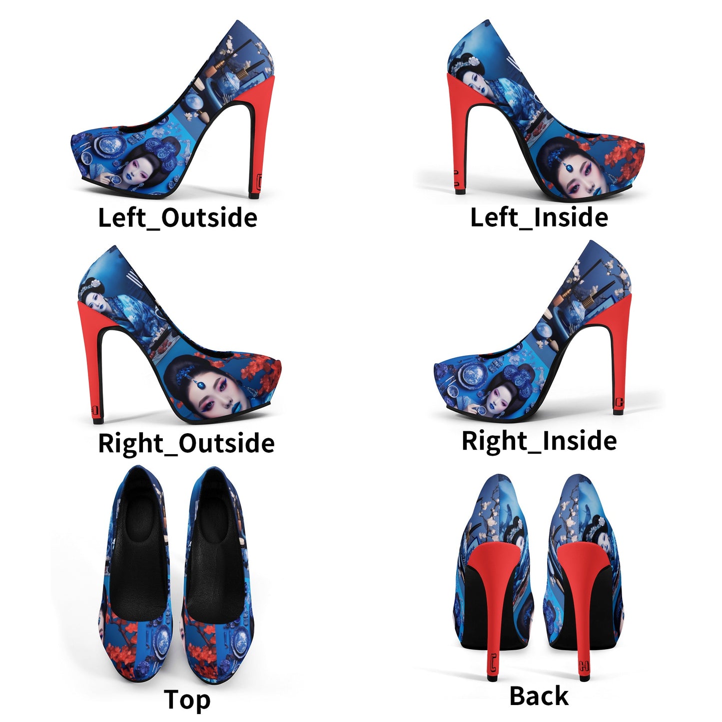 Cultured Heels ‘Azalea’-Platform Pumps 5 Inch High Heels