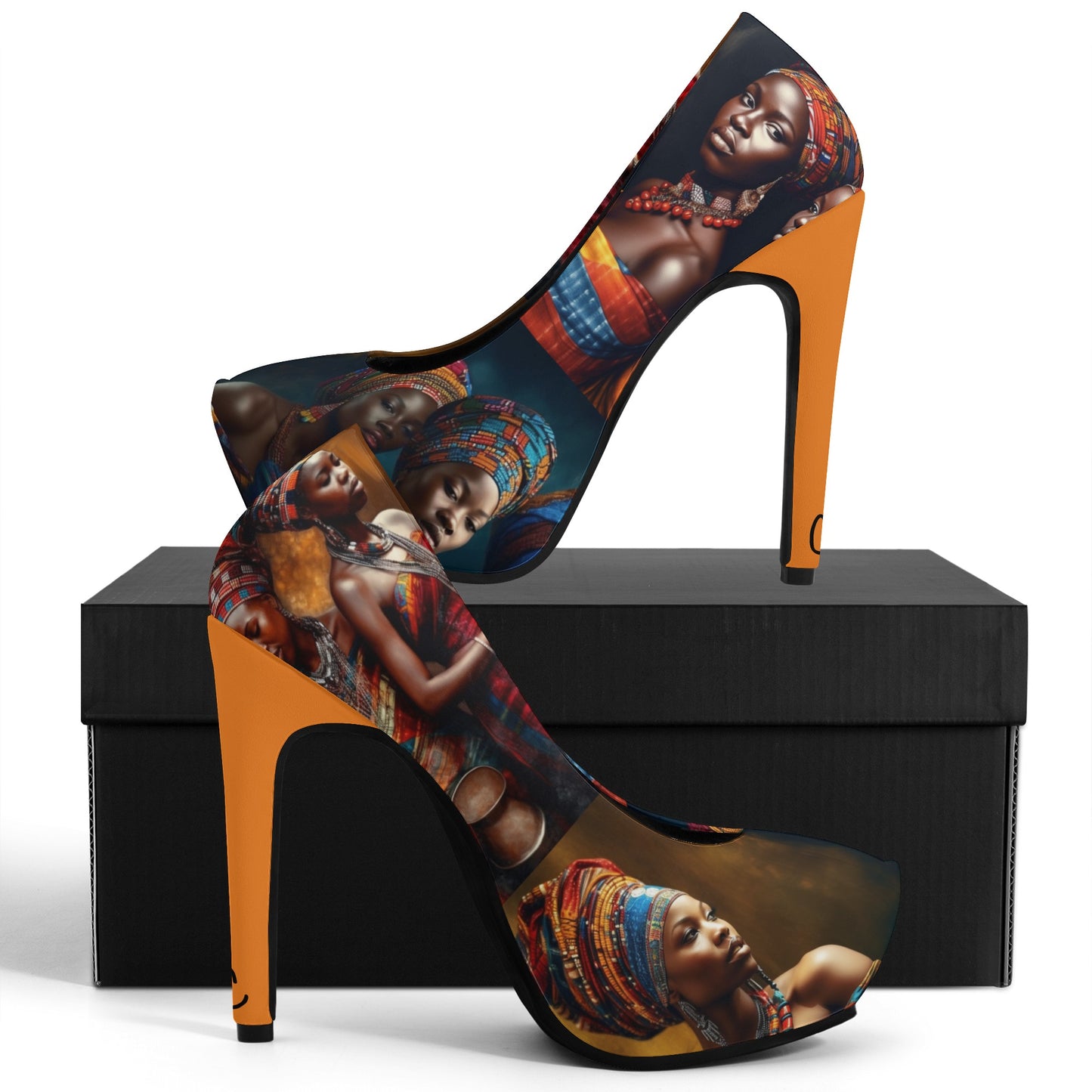 Cultured Heels ‘Moringa’- Womens Platform Pumps 5 Inch High Heels