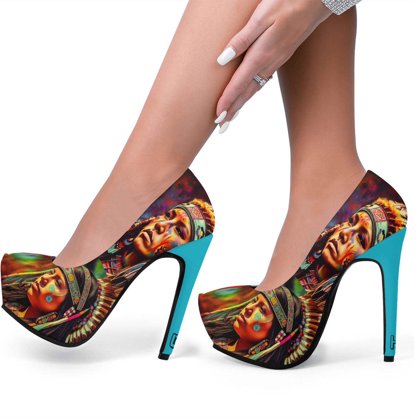 Cultured Heels ‘Dioscorea Villosa’- Women Platform Pumps 5 Inch High Heels