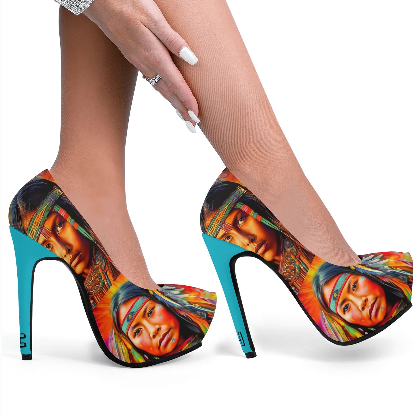 Cultured Heels ‘Dioscorea Villosa’- Women Platform Pumps 5 Inch High Heels