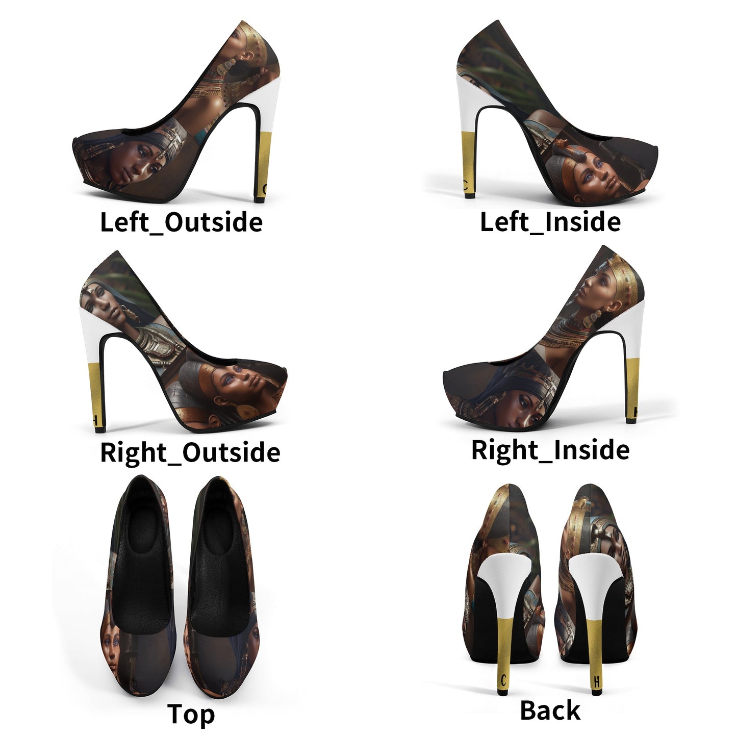 Cultured Heels ‘Nigella’- Women Platform Pumps 5 Inch High Heels