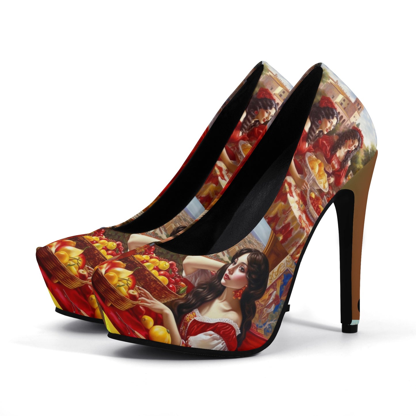 Cultured Heels ‘Valeriana’- Womens Platform Pumps 5 Inch High Heels