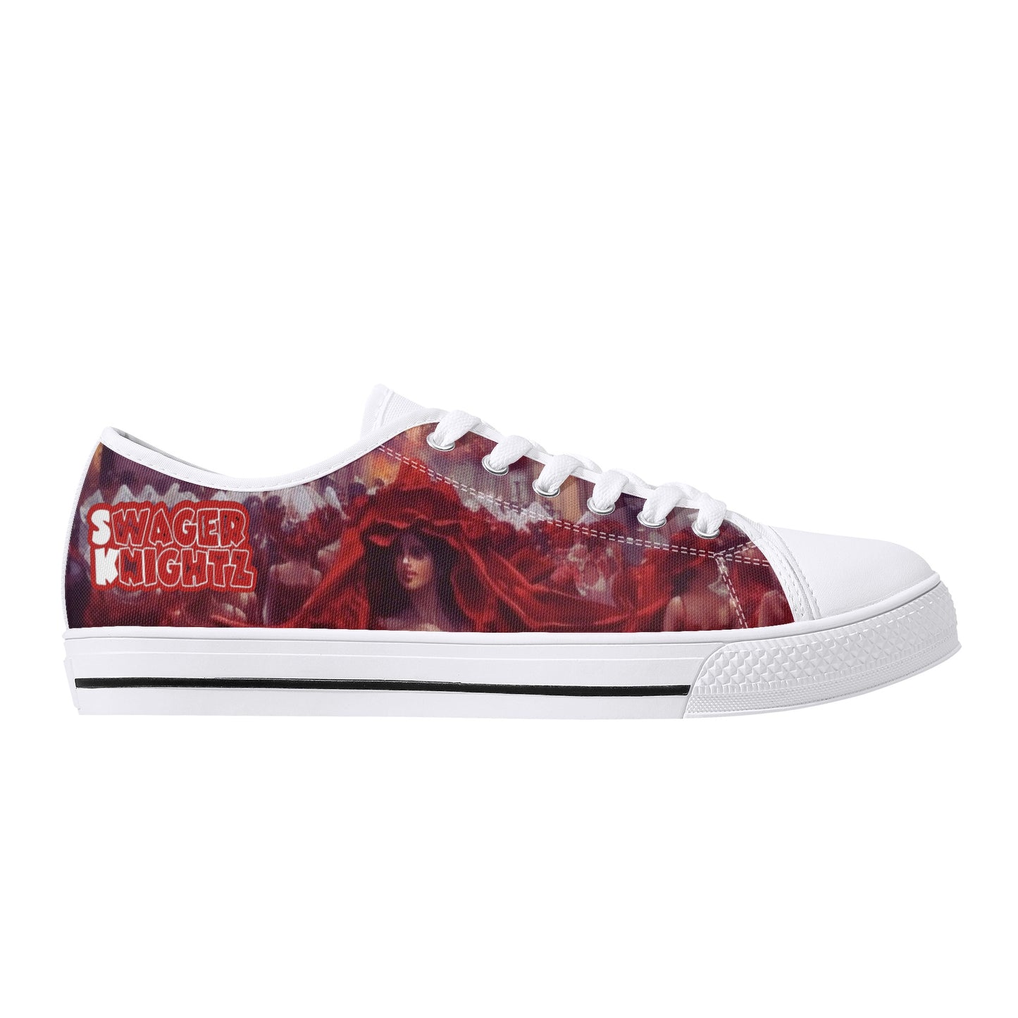 Moorish Rose Swager Knightz- Mens Low Top Canvas Shoes