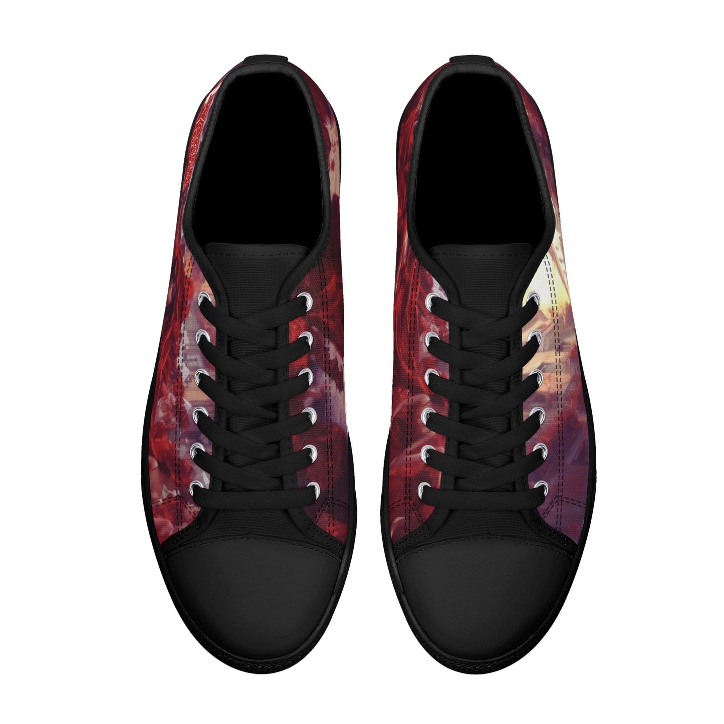 Moorish Rose Swager Knightz- Mens Low Top Canvas Shoes