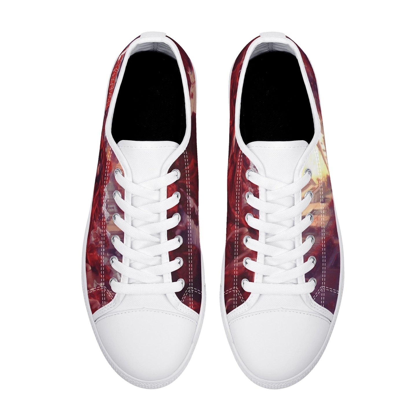 Moorish Rose Swager Knightz- Mens Low Top Canvas Shoes