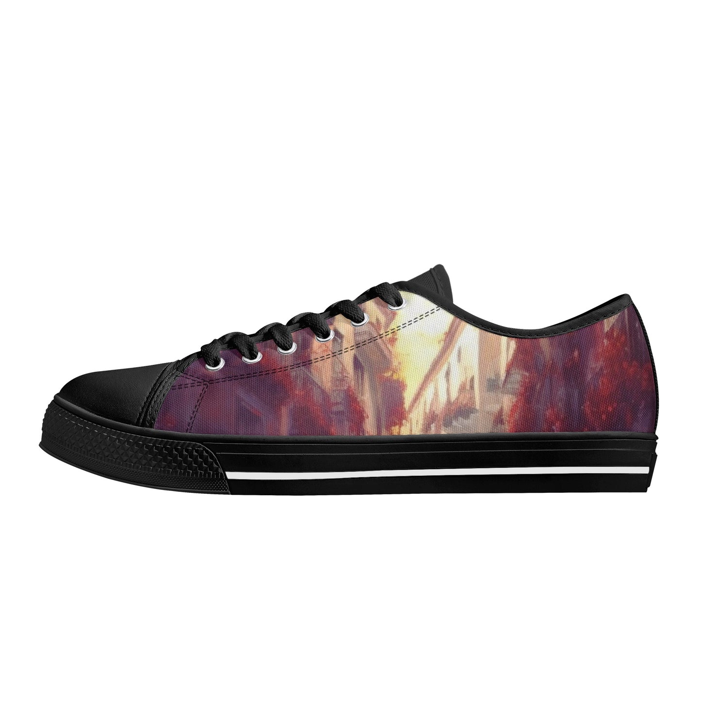 Moorish Rose Swager Knightz- Mens Low Top Canvas Shoes