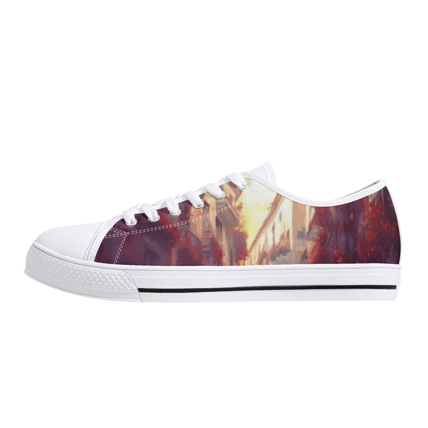 Moorish Rose Swager Knightz- Mens Low Top Canvas Shoes