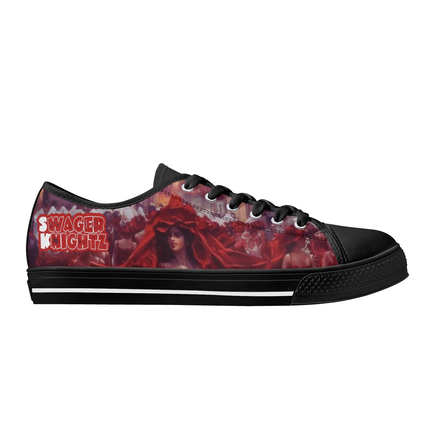 Moorish Rose Swager Knightz- Mens Low Top Canvas Shoes