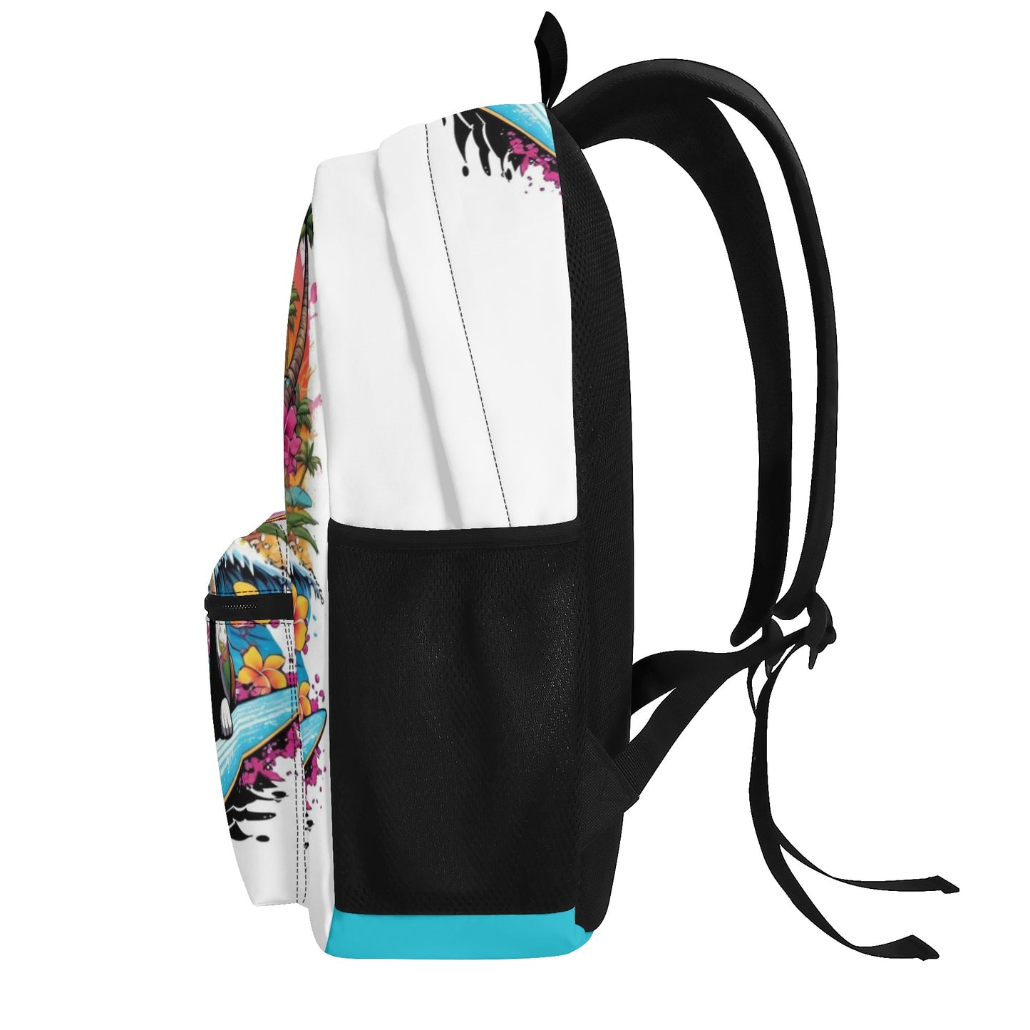 "KD the surf dog" All Over Print Polyester Vintage Backpack