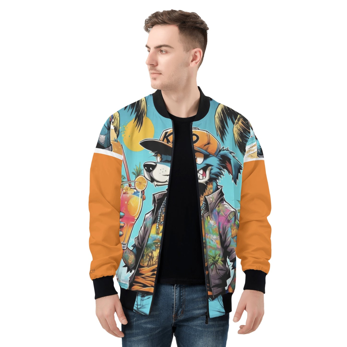 "Kd Breeze" Unisex All Over Print Zip Bomber Jacket