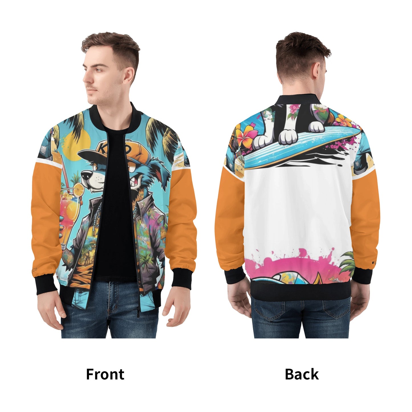 "Kd Breeze" Unisex All Over Print Zip Bomber Jacket