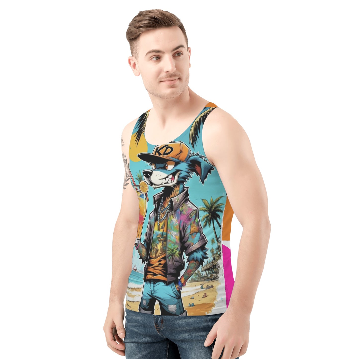 "KD Breeze" Mens All Over Print Tank Top