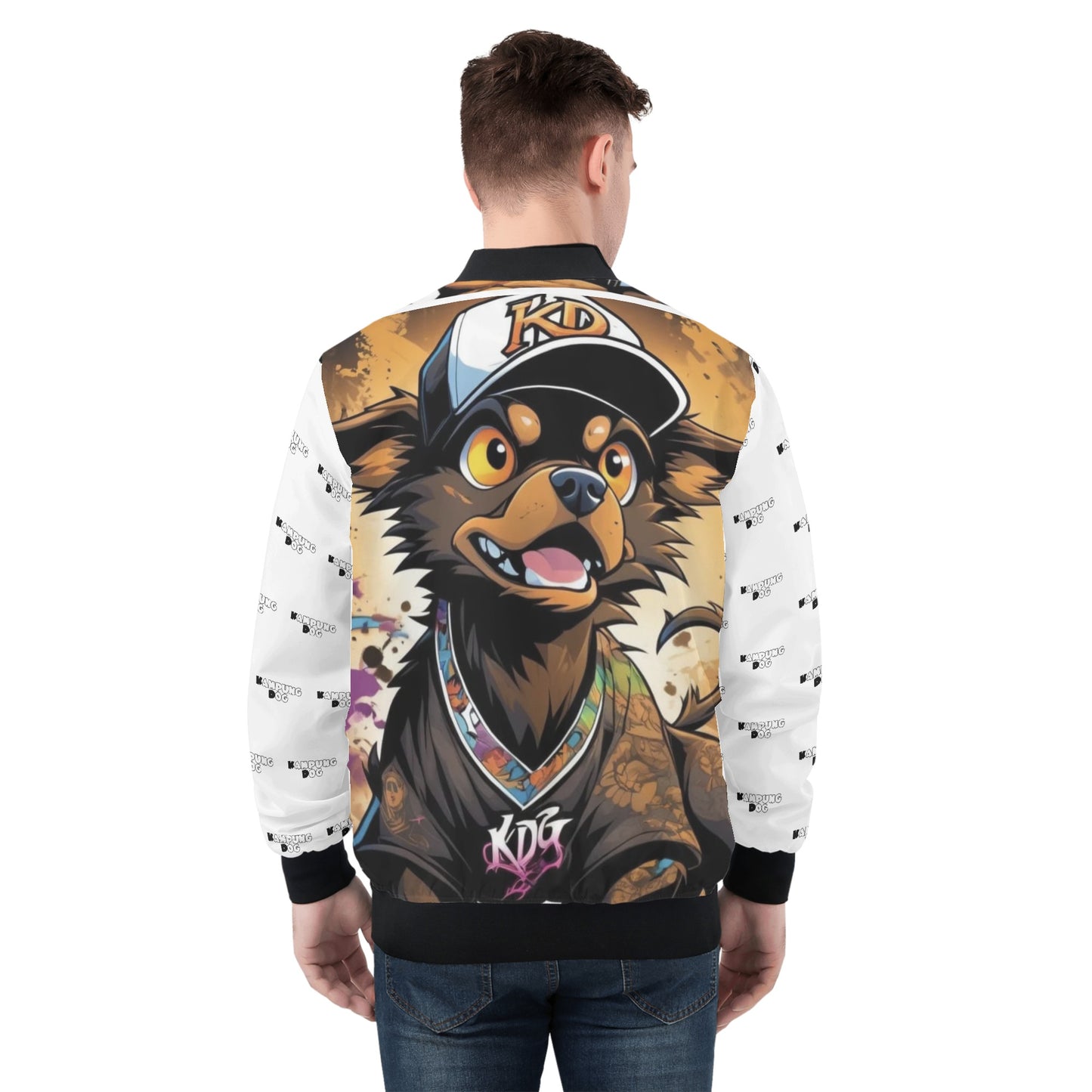 "KD George" Unisex All Over Print Zip Bomber Jacket
