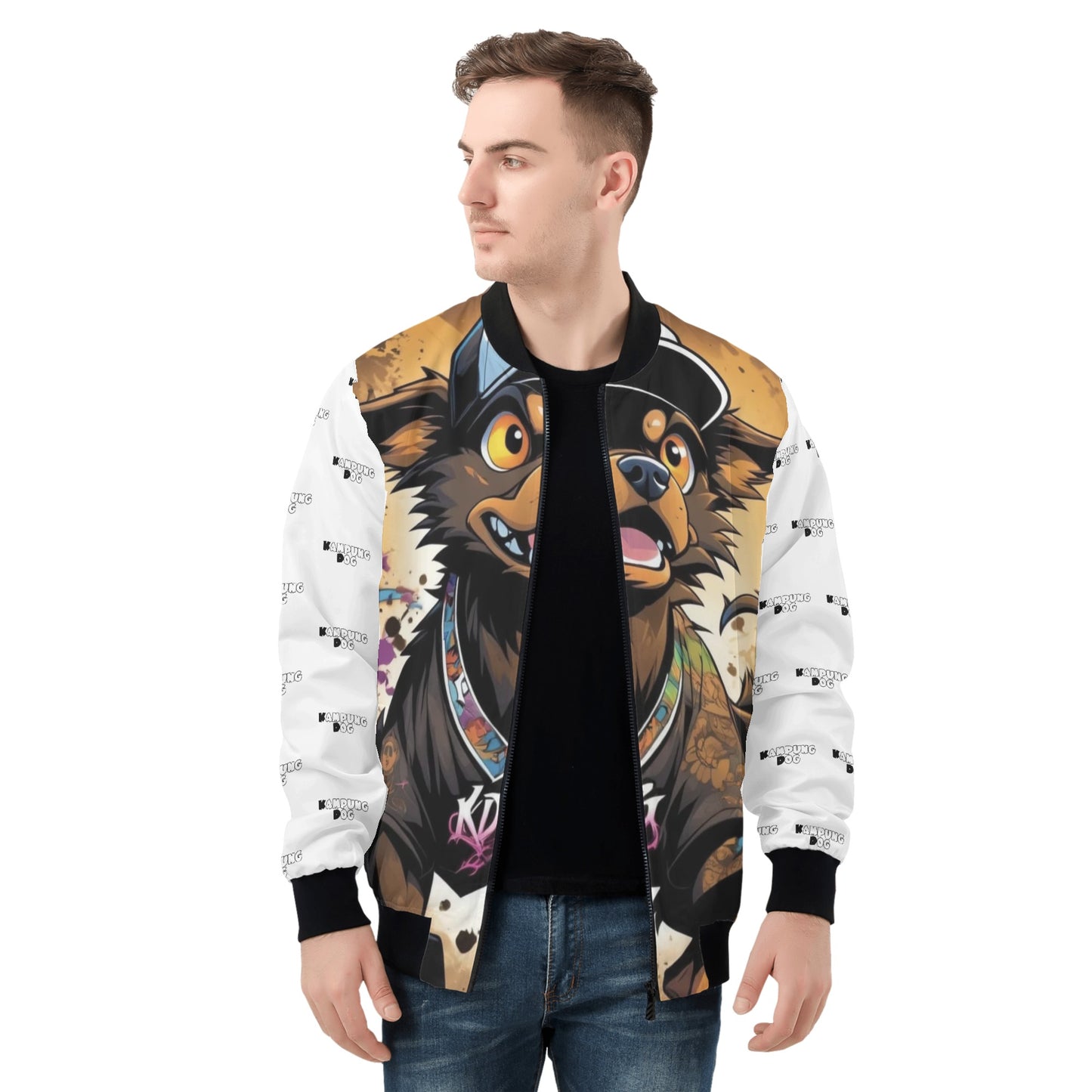 "KD George" Unisex All Over Print Zip Bomber Jacket