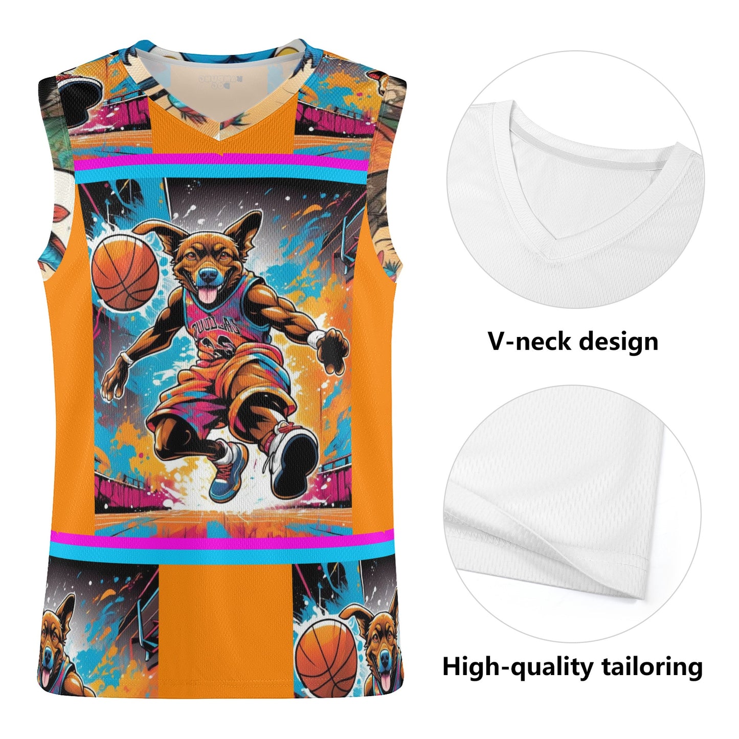 "KD Dunker" All Over Print Basketball Jersey Tank Top