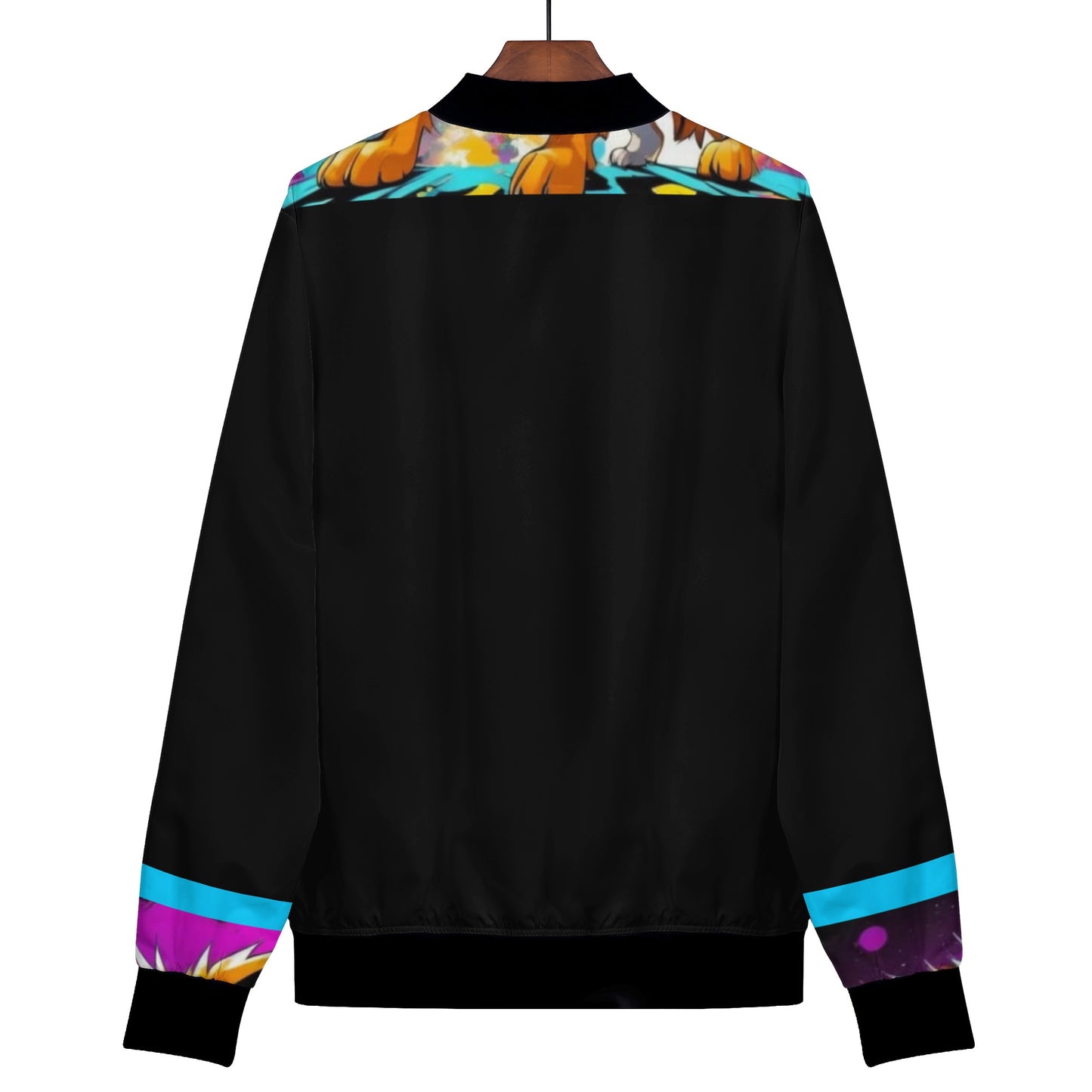 "Saturday, Cedric" Unisex Zip Up Print Bomber Jacket