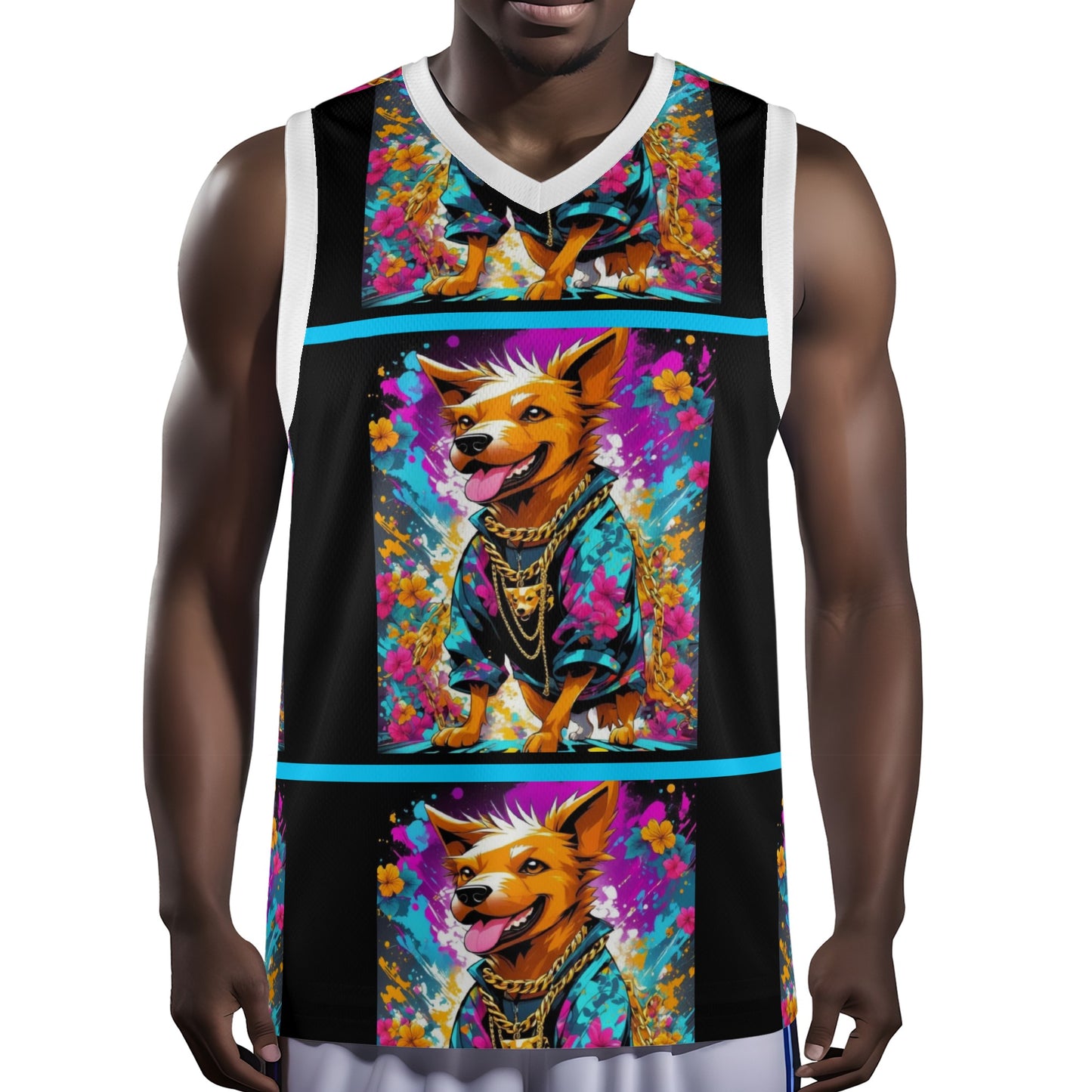 "Saturday, Cedric" All Over Print Basketball Jersey Tank Top