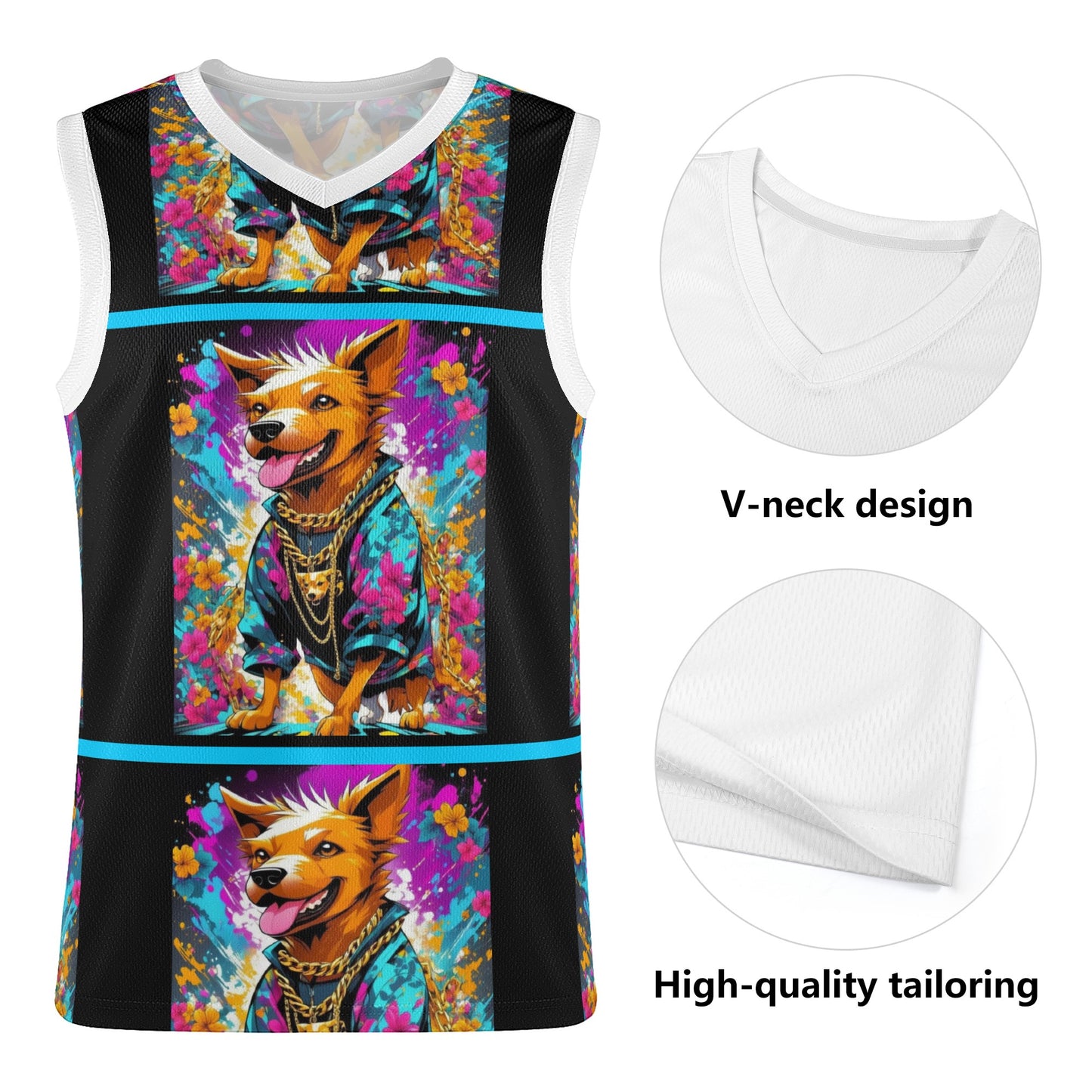 "Saturday, Cedric" All Over Print Basketball Jersey Tank Top