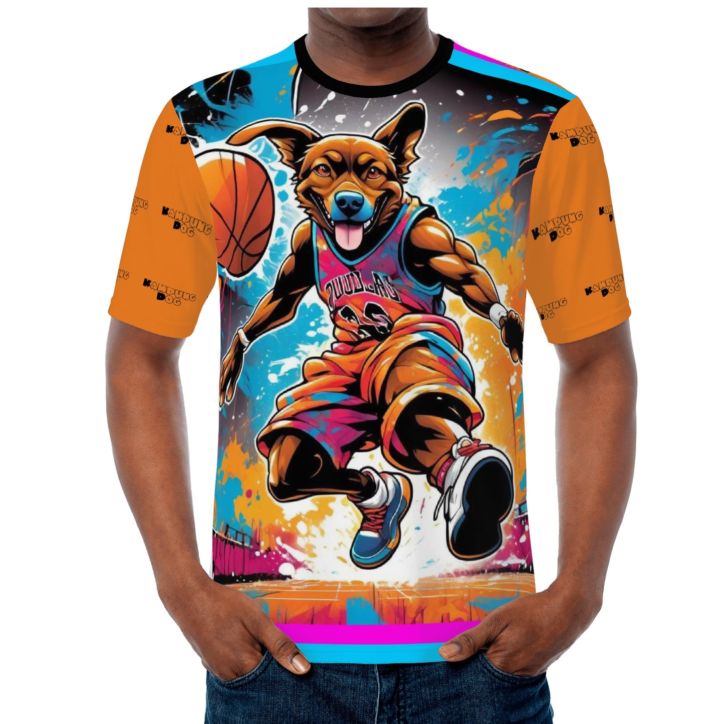 "KD Dunker" All Over Print Fitted Asian Size T-shirts