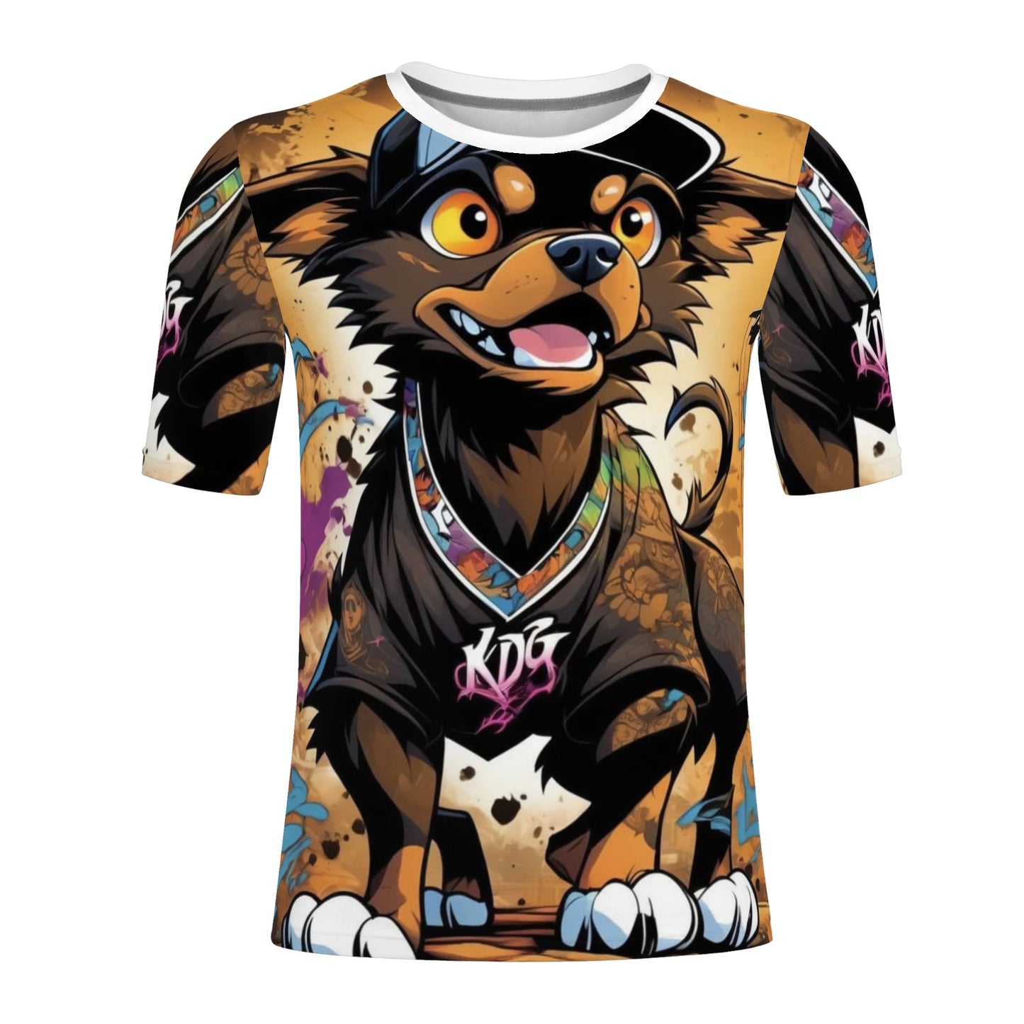 "KD G" All Over Print Fitted Asian Size T-shirts