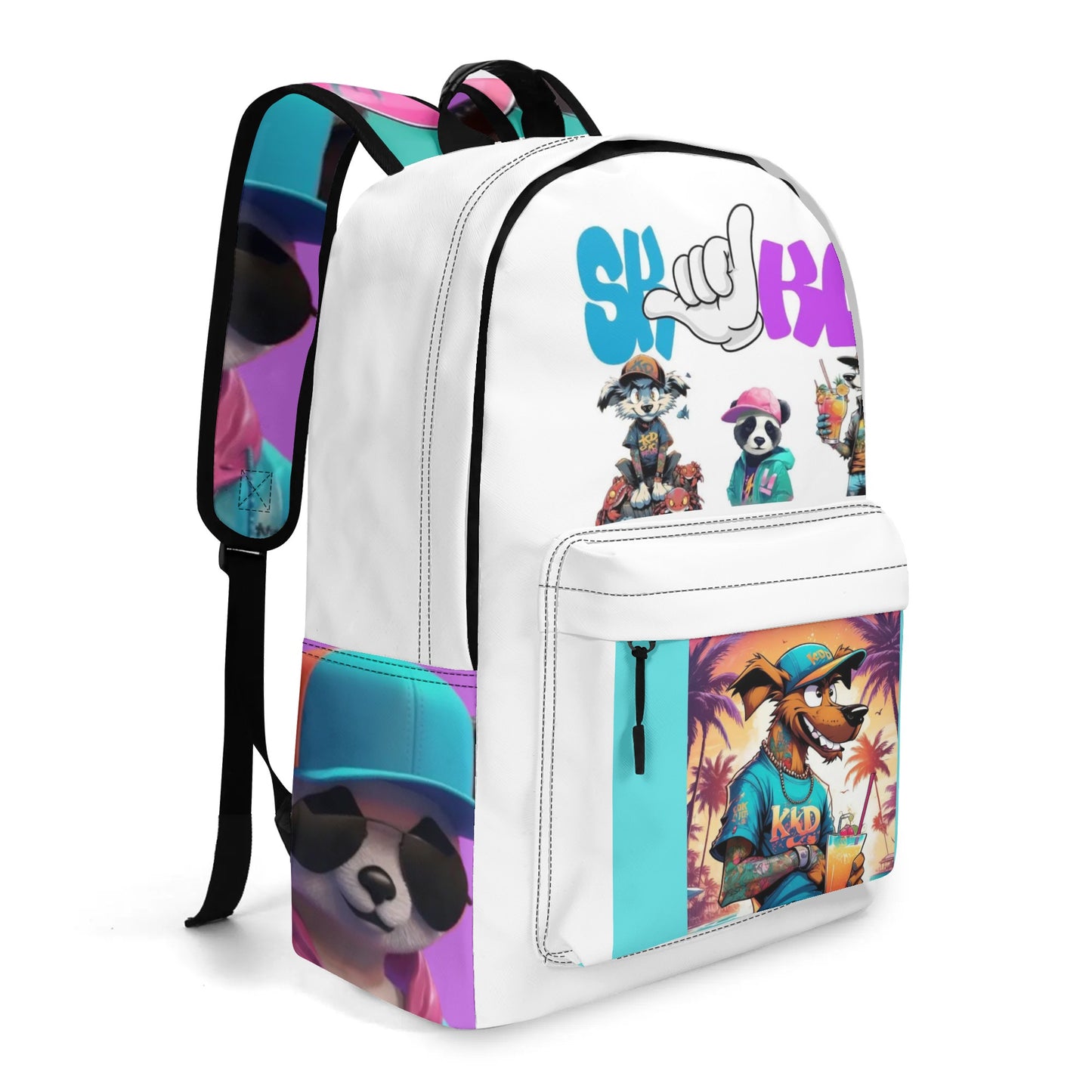 SKKD Leather School Backpack