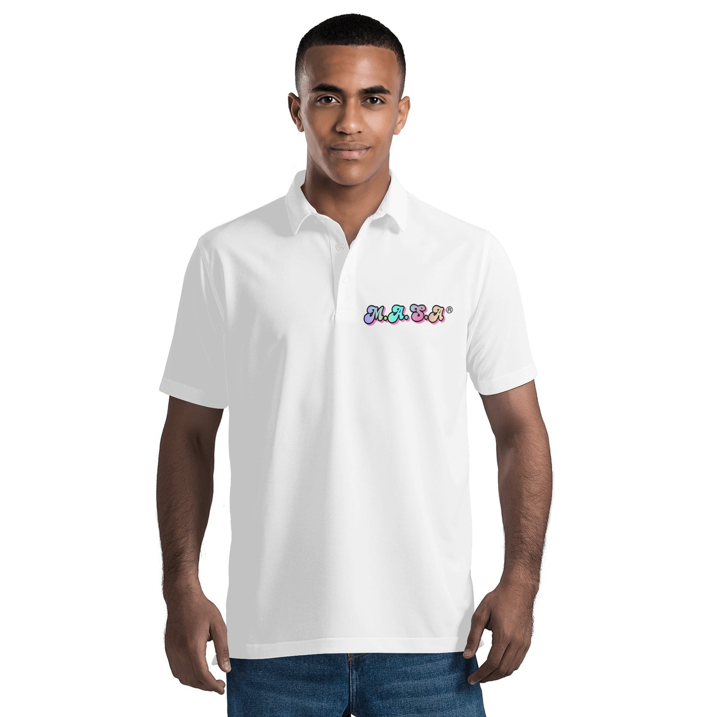 Moe Ager Show apparel 'M.A.S.A' Polo