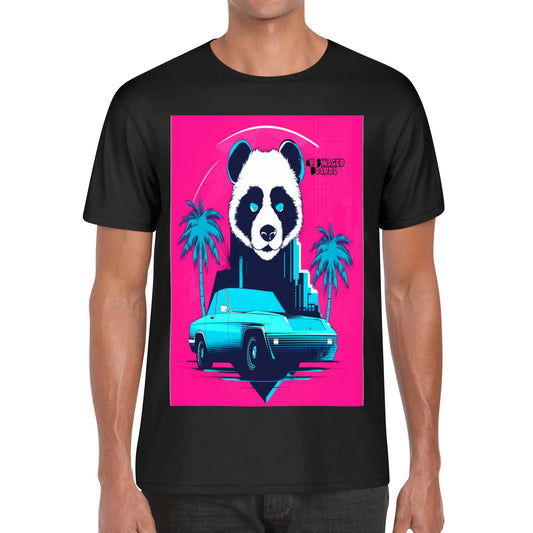 Ab Swager Board-Panda P Front Back Printing T Shirt