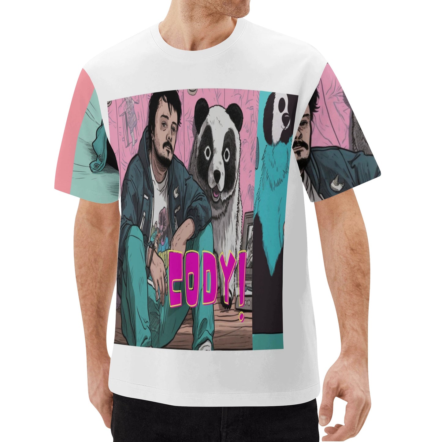 Cody Men's All Over Print Short Sleeve T-Shirt
