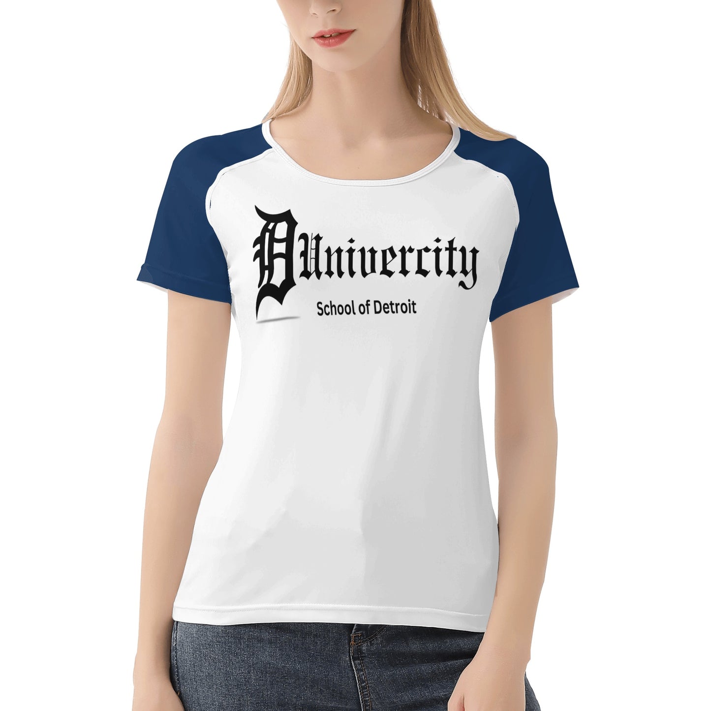 Sleeve D Univercity Women's All-Over Print T shirt