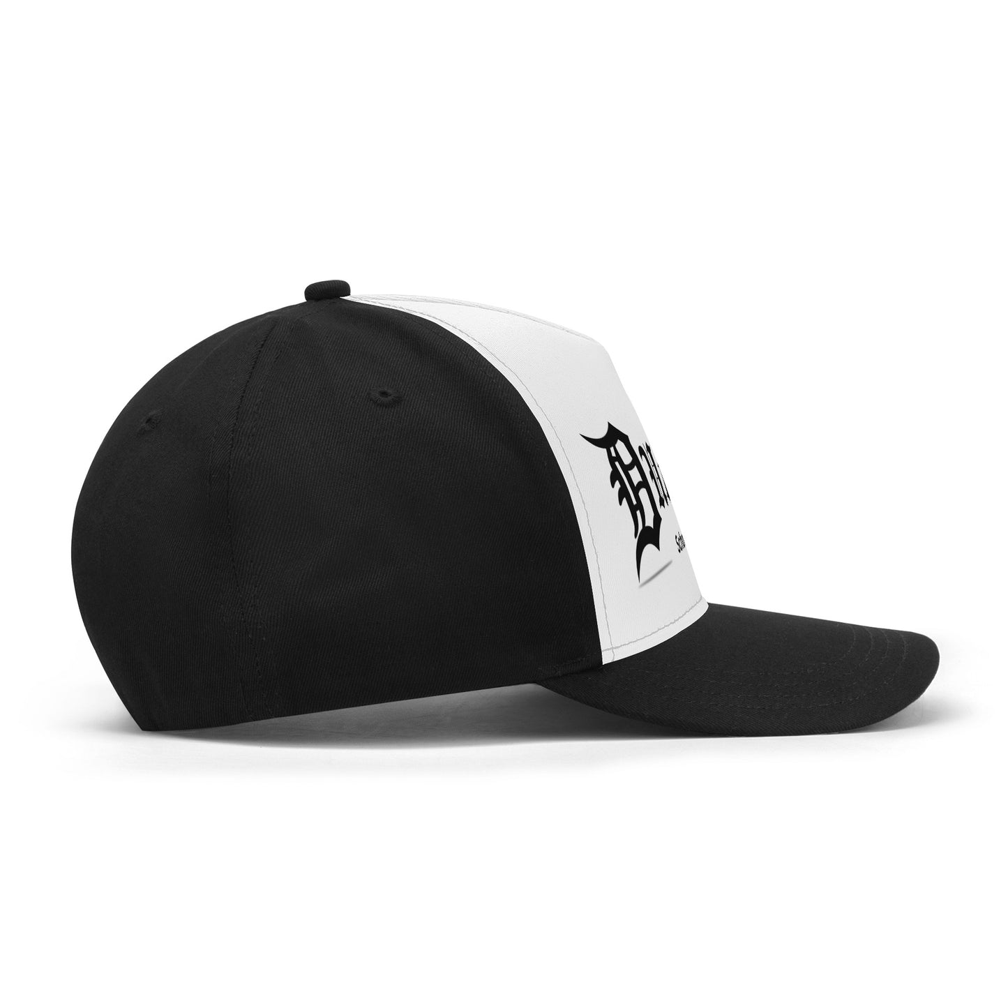 DU Front White/Black Casual Baseball Caps