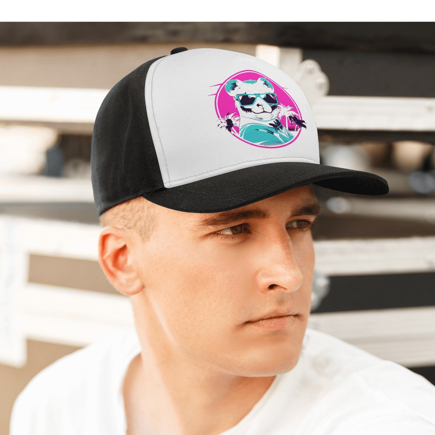 Panda Percy Front Printing Casual Baseball Caps