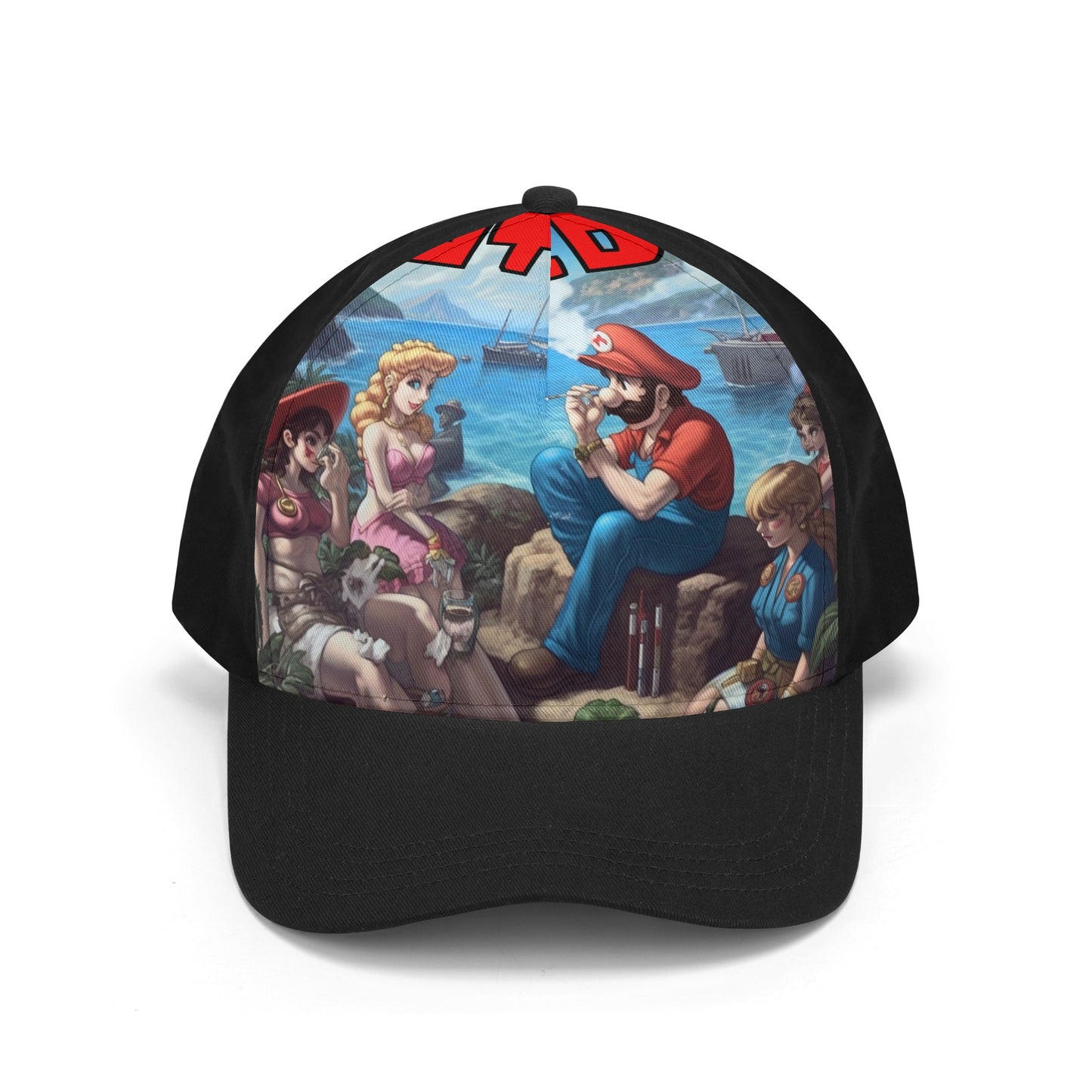 Mario Is Outside Front Printing Casual Baseball Caps