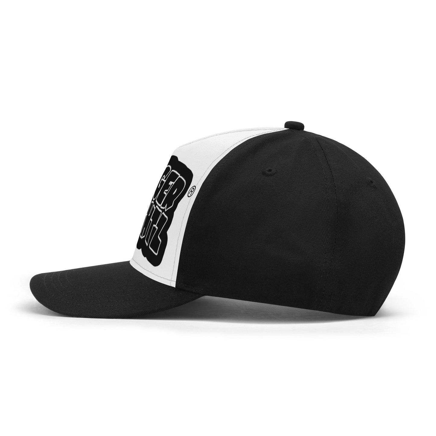 SK White/Black Front Printing Casual Baseball Caps