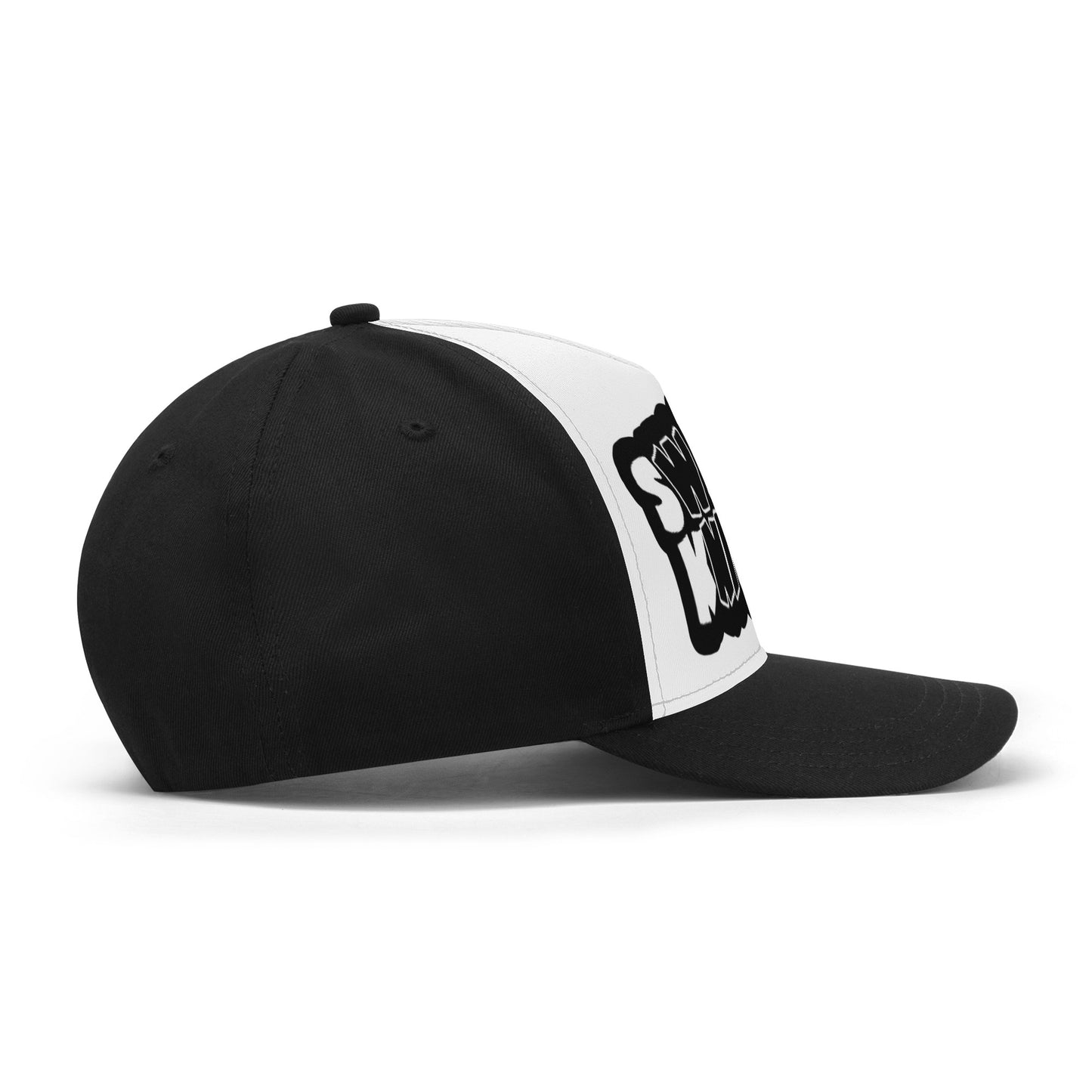 SK White/Black Front Printing Casual Baseball Caps