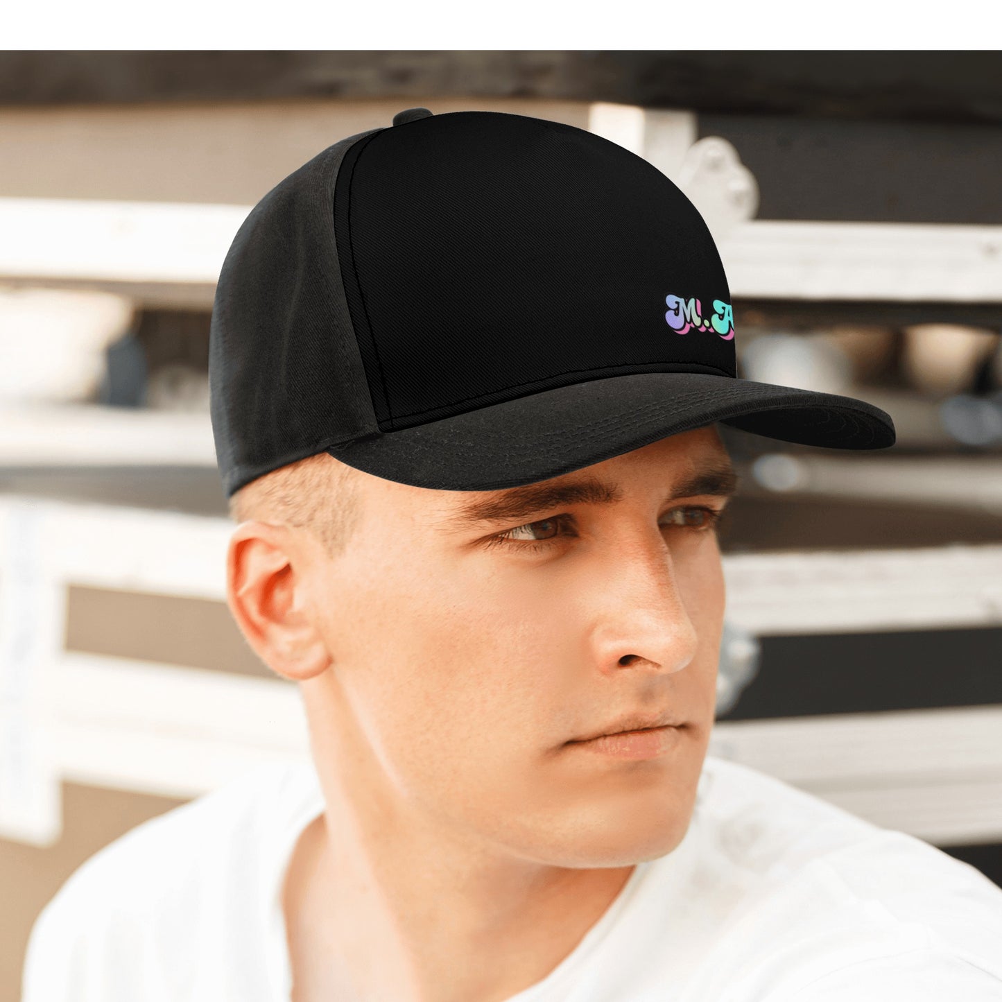 Blk M.A.S.A Front Printing Casual Baseball Caps