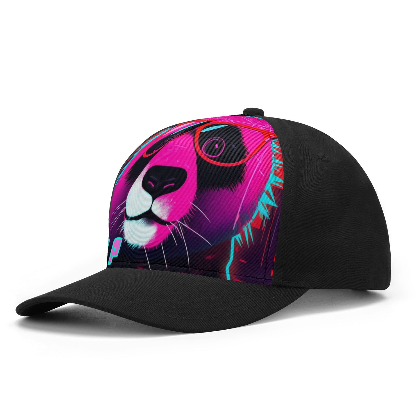 Panda P Front Printing Casual Baseball Caps