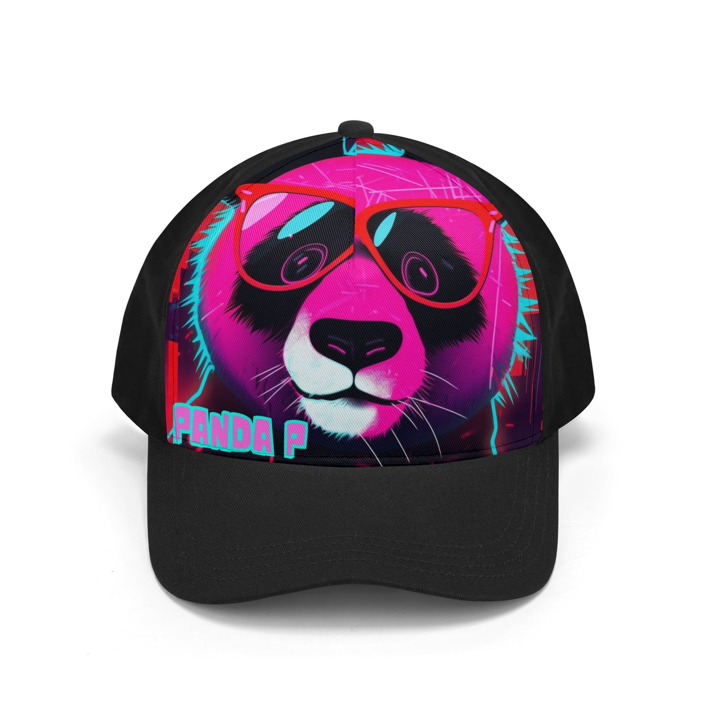 Panda P Front Printing Casual Baseball Caps