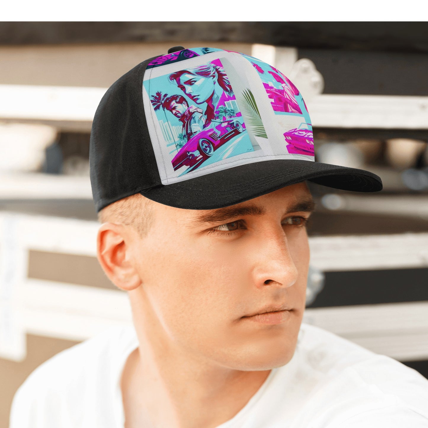 Vice City Front Printing Casual Baseball Caps