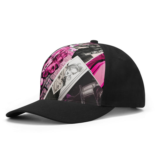 Comic Purple Front Printing Casual Baseball Caps