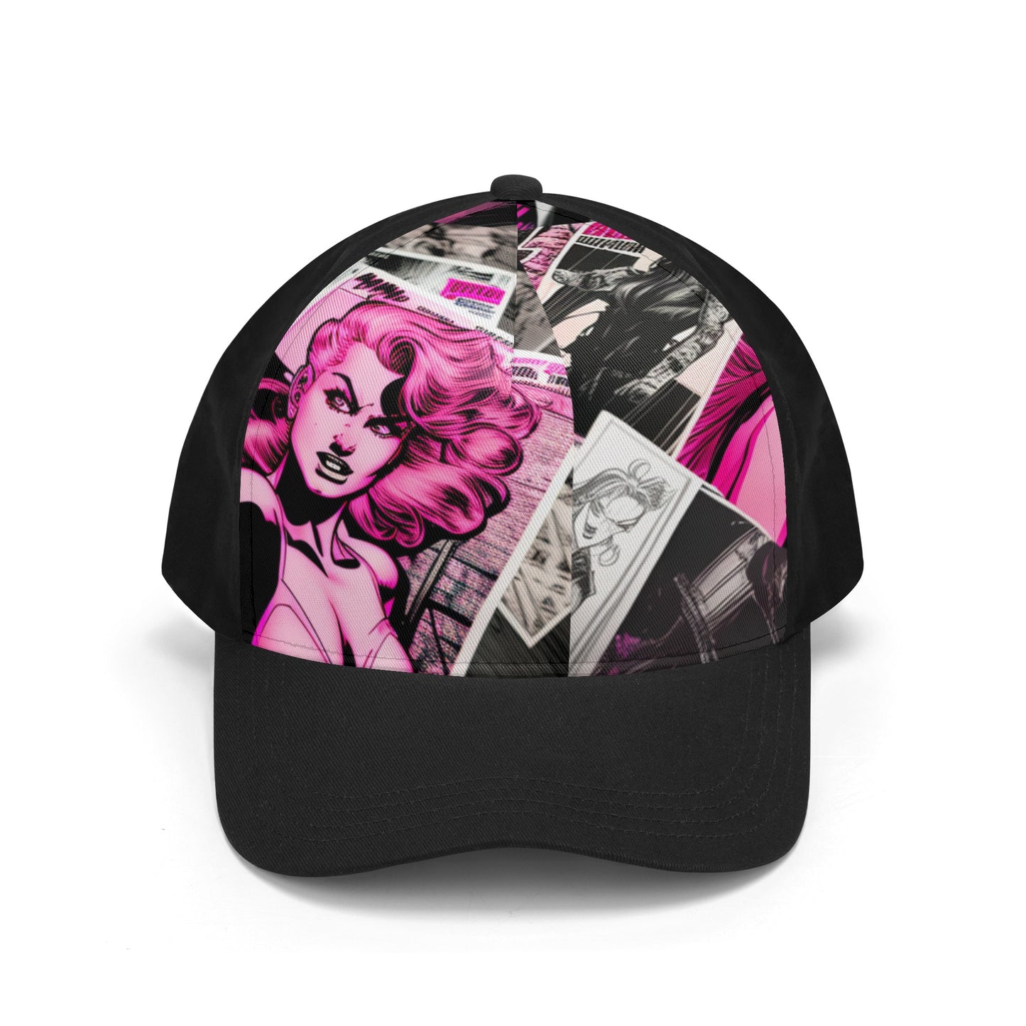 Comic Purple Front Printing Casual Baseball Caps