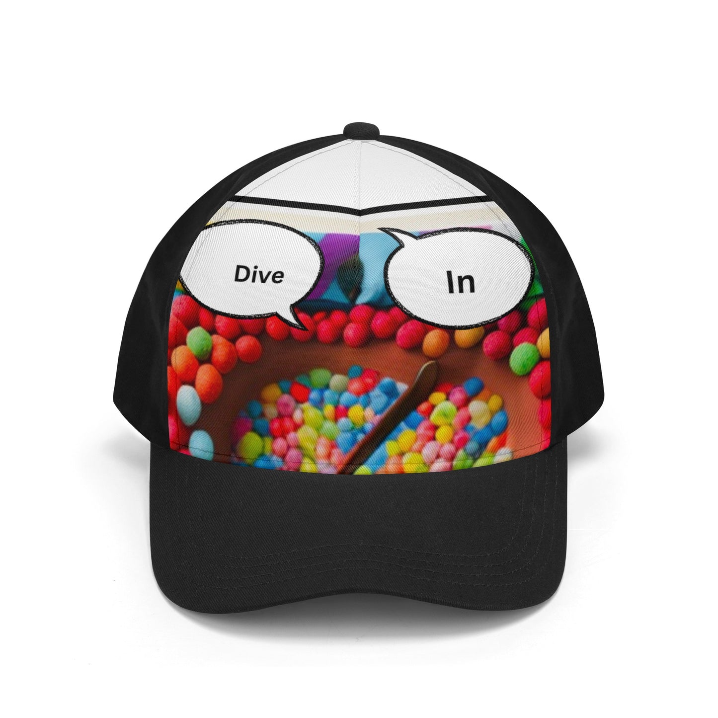 Dive in Front Printing Casual Baseball Caps