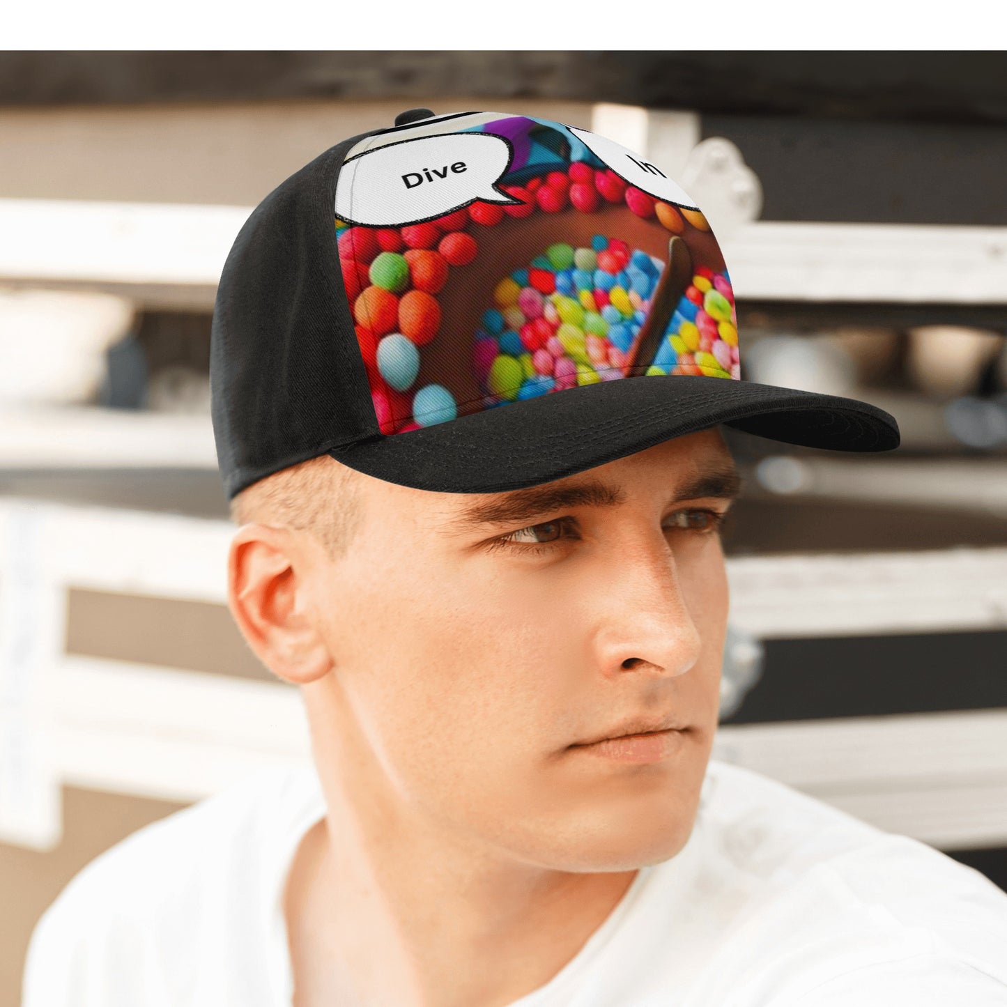 Dive in Front Printing Casual Baseball Caps