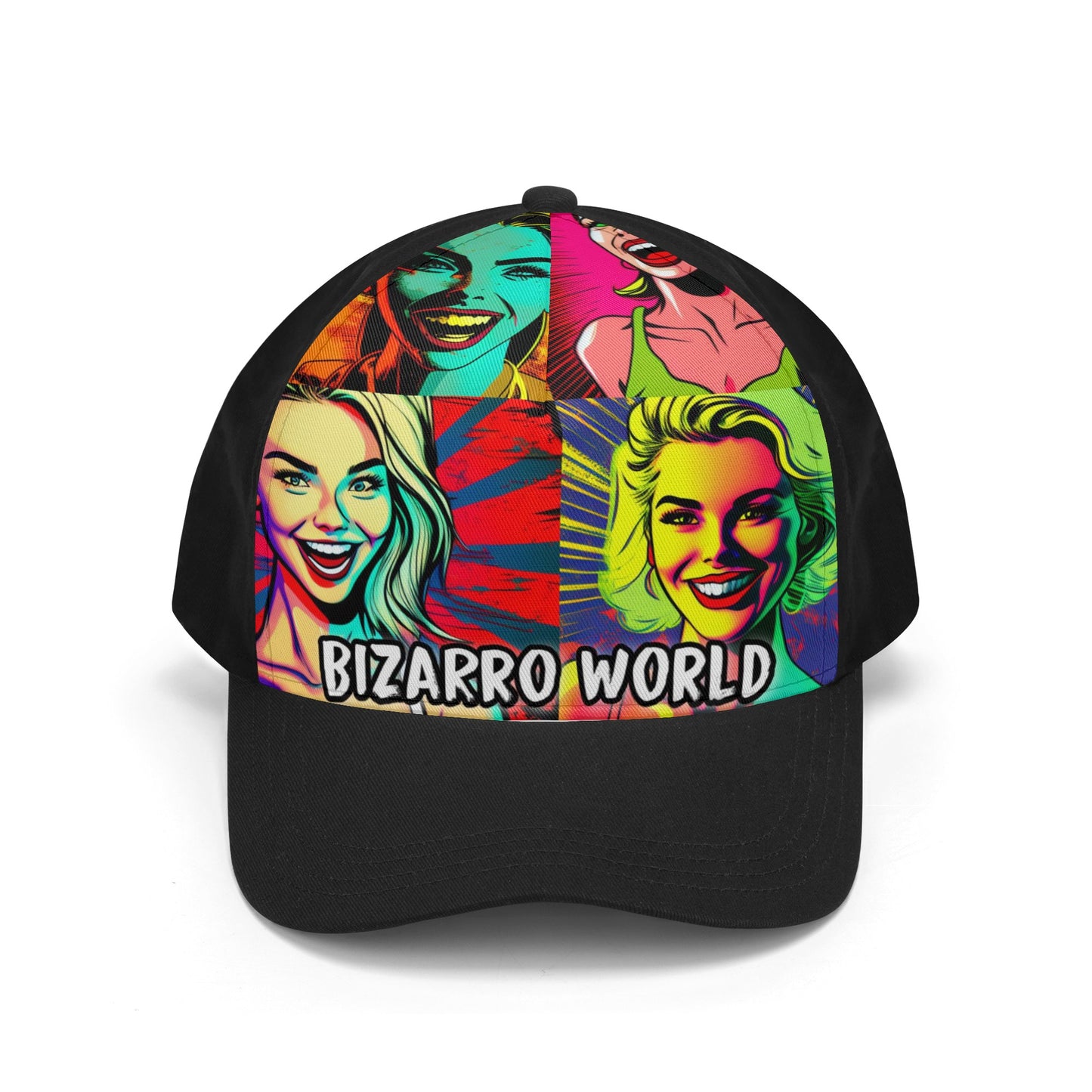 Bizarro World Front Printing Casual Baseball Caps