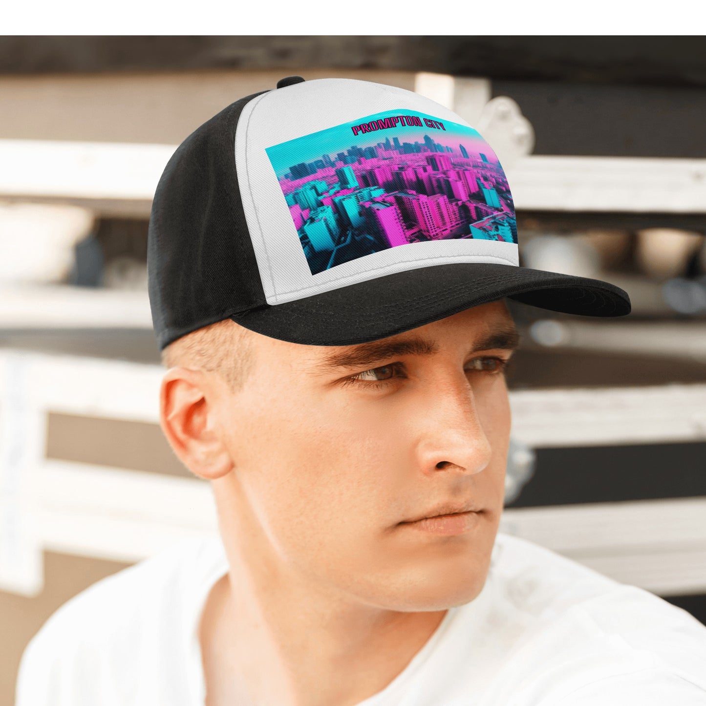 Prompton City Front Printing Casual Baseball Caps