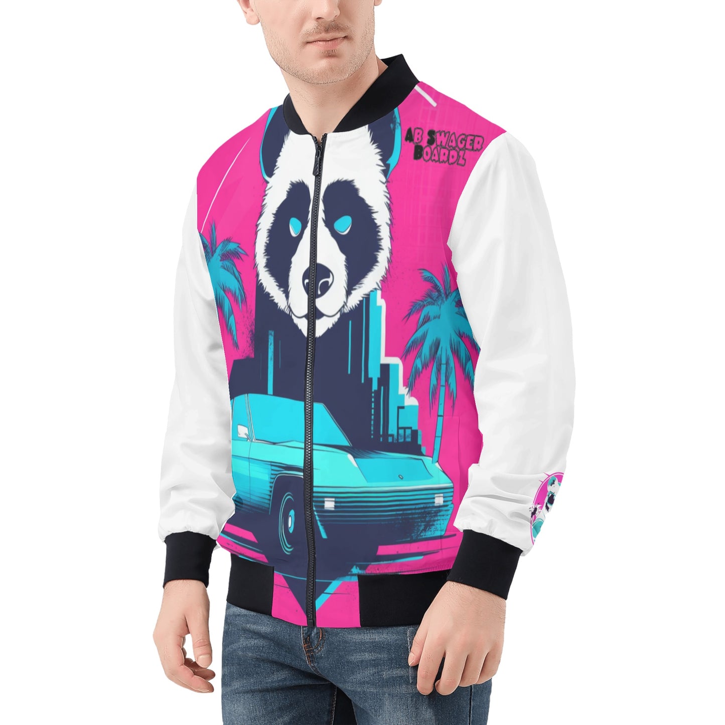 Panda Pull Up Squad Men's Bomber Jacket