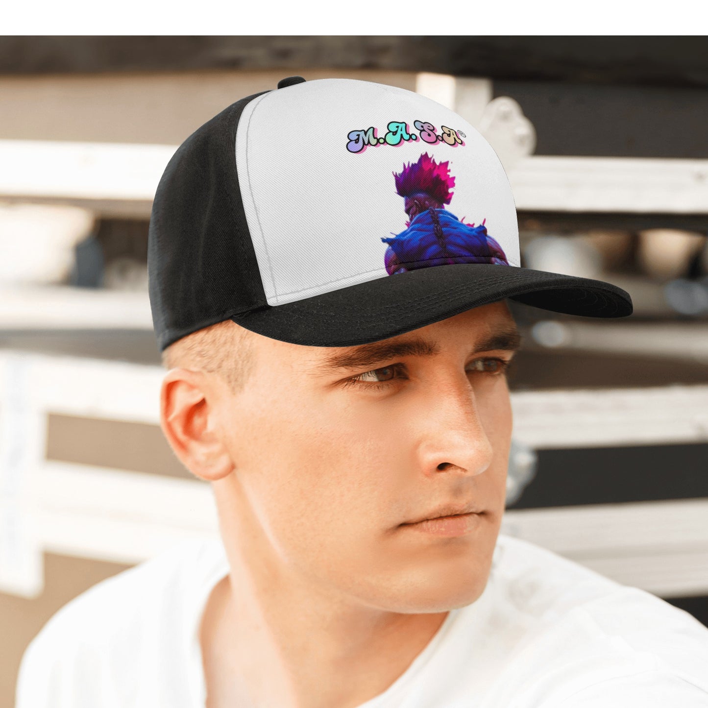 M.A.S.A Akuma-Front Printing Casual Baseball Caps